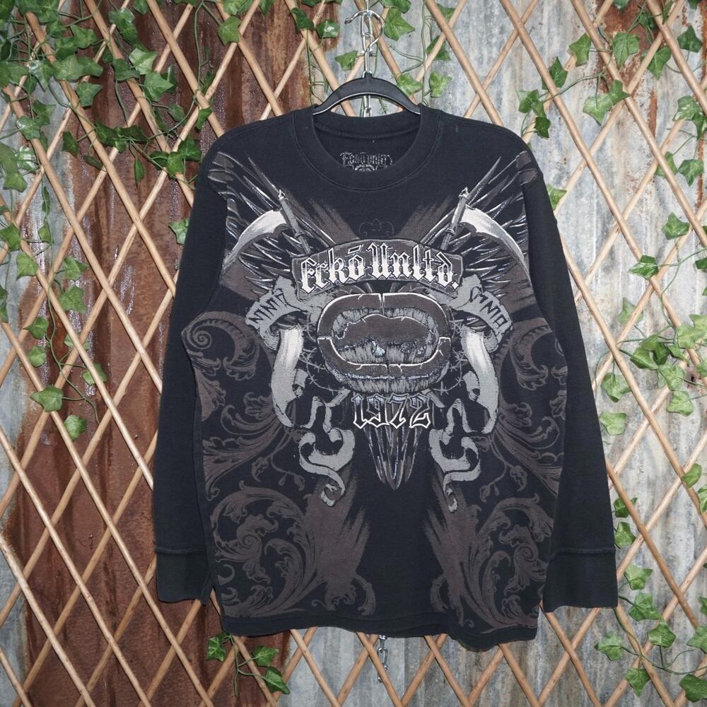 XL - Vintage Y2K Ecko Unltd Periodsize Xl T-Shirts aop wwe